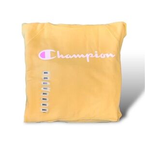 NWT yellow Champion hoodie size small